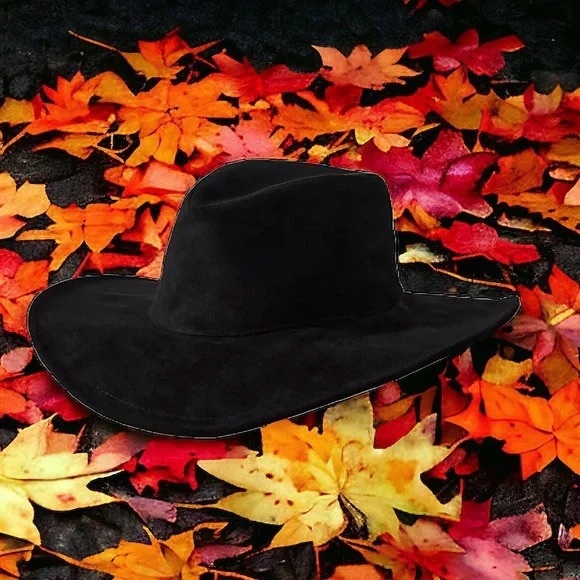 San Diego Hat Co. | Anthropologie Faux Suede Fedora Black - Picture 5 of 5